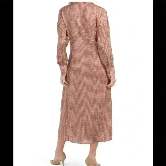 leni maxi dress brown Rosalia Brown Mesh Maxi Dress - XL Size - Women's Dresses